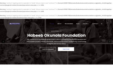 habeebokunolafoundation.org screenshot