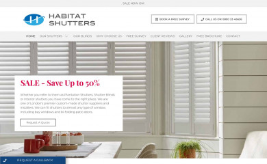 habitatshutters.co.uk screenshot