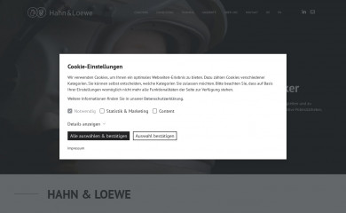 hahnloewe.com screenshot