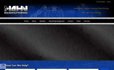 hahnmfg.com screenshot