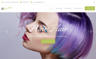hair-flair.be screenshot