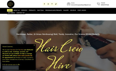 haircrewhive.com.au screenshot