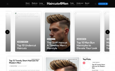haircuts4men.com screenshot