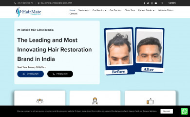 hairmateclinic.com screenshot
