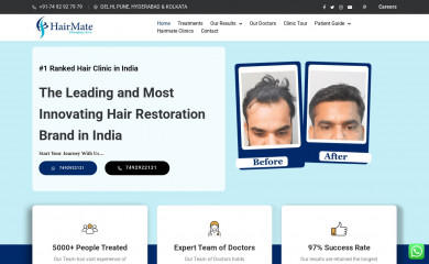 hairmateclinic.com screenshot