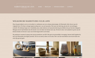 hairstudiojulie-ann.nl screenshot