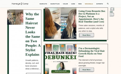 hairstylecamp.com screenshot