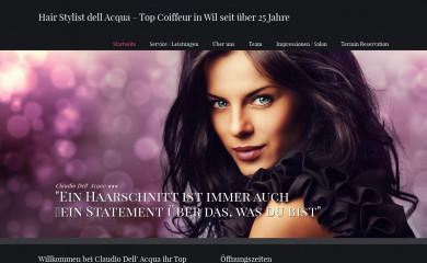 hairstylistdellacqua.ch screenshot