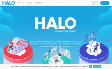 https://www.haloservicedesk.com screenshot