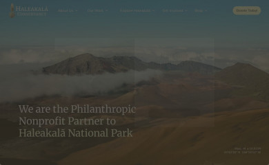 haleakalaconservancy.org screenshot