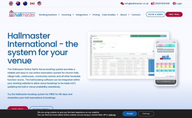 hallmaster.com screenshot