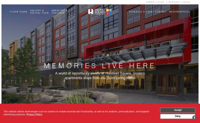 halsteadsquare.com screenshot
