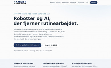 hammerautomation.dk screenshot
