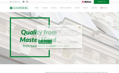 hammerl-bau.at screenshot