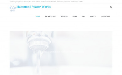 hammondwaterworks.com screenshot