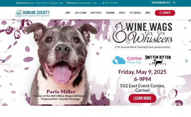 hamiltonhumane.com screenshot