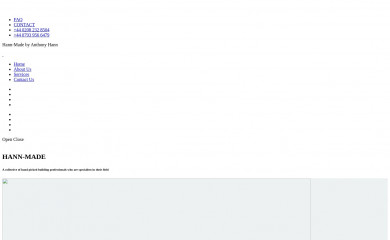 hann-made.co.uk screenshot