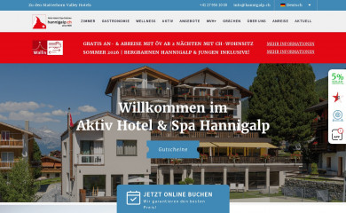 hannigalp.ch screenshot