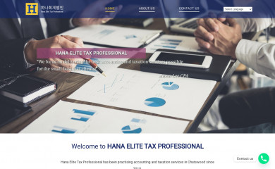 hanatax.com.au screenshot