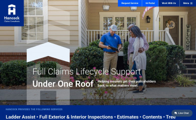 hancockclaims.com screenshot