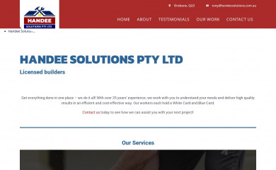 handeesolutions.com.au screenshot