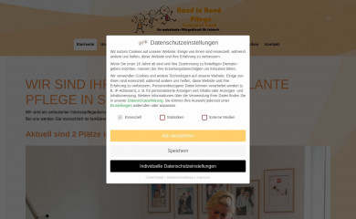 handinhand-pflege.de screenshot