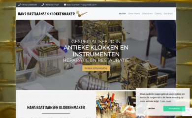 hansbastiaansenklokkenmaker.nl screenshot