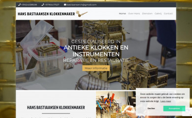 hansbastiaansenklokkenmaker.nl screenshot