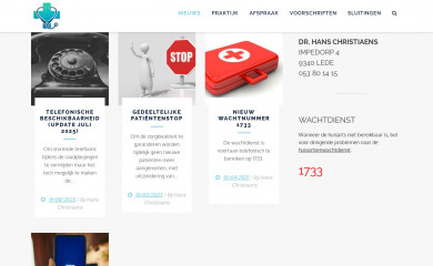 hanschristiaens.be screenshot