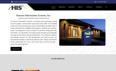 hansoninfosys.com screenshot