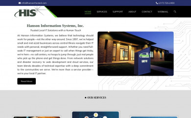 hansoninfosys.com screenshot