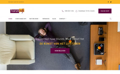 hanzehifi.nl screenshot