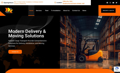 haseebtransport.ae screenshot
