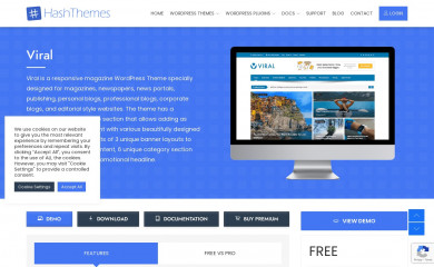 https://hashthemes.com/wordpress-theme/viral/ screenshot