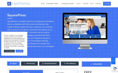 https://hashthemes.com/wordpress-theme/squarepress/ screenshot