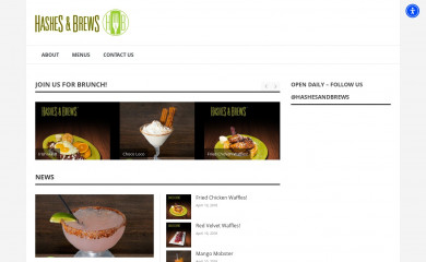 hashesandbrews.com screenshot