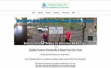 hastingshomesinc.com screenshot