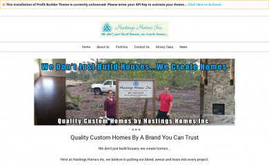 hastingshomesinc.com screenshot