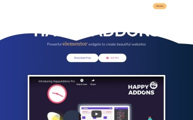 happyaddons.com screenshot