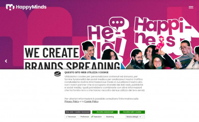 https://www.happyminds.it screenshot