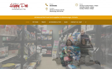 happypetproducts.ca screenshot