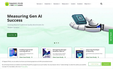 happiestminds.com screenshot