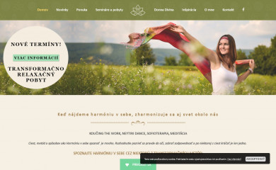 harmoniavsebe.sk screenshot