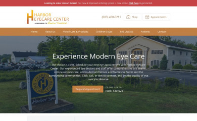 harboreyecare.com screenshot