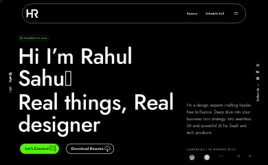 hardenrahul.com screenshot