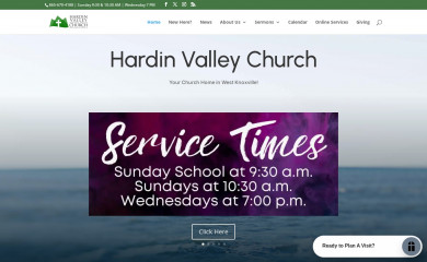 hardinvalleychurch.com screenshot