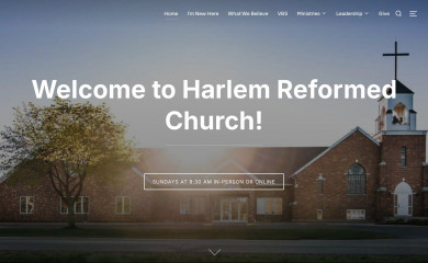harlemchurch.org screenshot