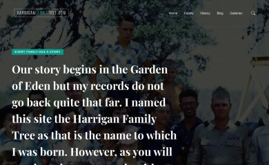 harriganfamilytree.com screenshot