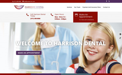 harrison-dental.com screenshot