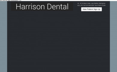 harrisondental.co.uk screenshot